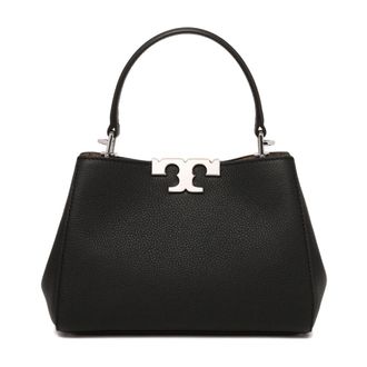 Tory Burch Tory Burch, Handbags, female, Black, Size: ONE SIZE Eleanor Mini Satchel Bag