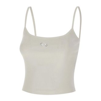 Diesel Sleeveless Tops, female, White, Size: XS T-hupy Top