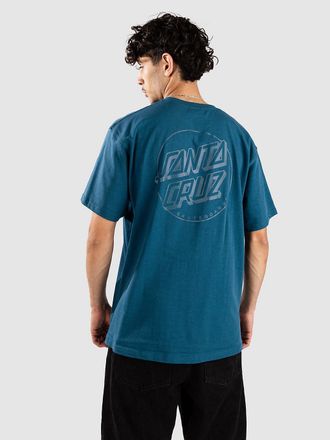 Santa Cruz Tonal Opus Dot Stripe T-Shirt blu