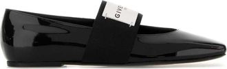Givenchy Black Leather Ballet Flats