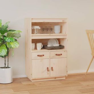 vidaXL Aparador De Madera Maciza De Pino 67x40x108,5 Cm Vidaxl
