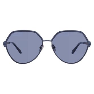 Ferragamo Blue Geometric Ladies Sunglasses SF325S 414 62