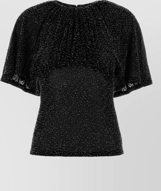 Paco Rabanne embroidered stretch top