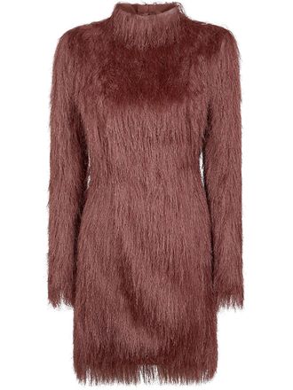 Balmain Long Sleeves Fringes Bodycon Short Dress