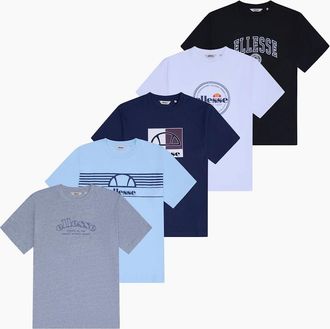 Ellesse Mens Zilla Tee (5 pack) - Multi - Size: 44