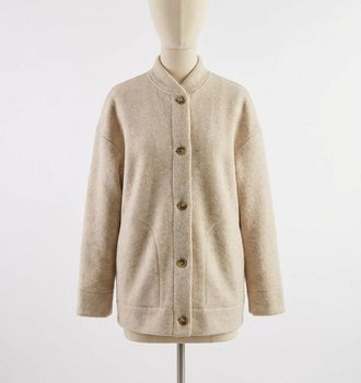 Faherty Pacific Knit Jacket In Oat Melange