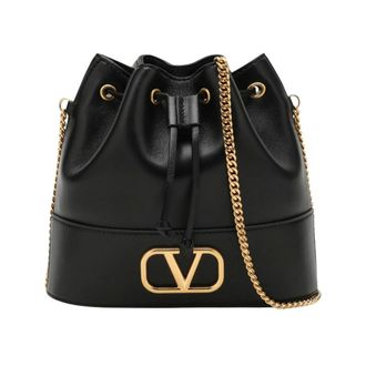 Valentino Garavani Dames, Tassen, Zwart, Maat: ONE Size Leer