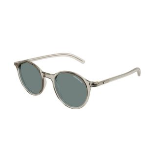 Montblanc Sunglasses, male, Beige, 50 MM, Round Sunglasses