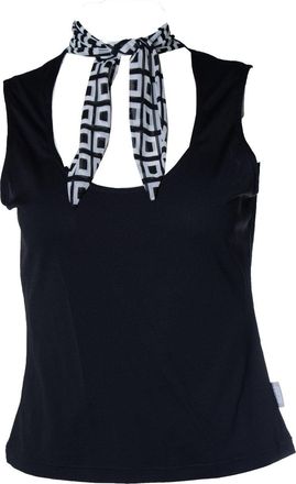 Versace jeans couture, Black scarf top
