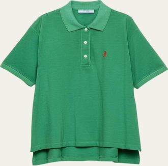 Prada Cotton Pique Polo Shirt