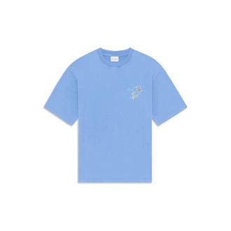Dr&ocirc;le de Monsieur Heren, Tops, Blauw, Maat: S Katoen