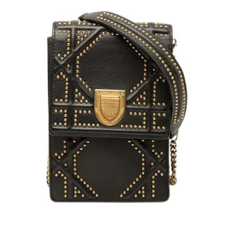 Dior Pre-owned Diorama Cross Body Bag - Dames - Vintage Schoudertas - Zwart - ONE Size - Leer - Vintage