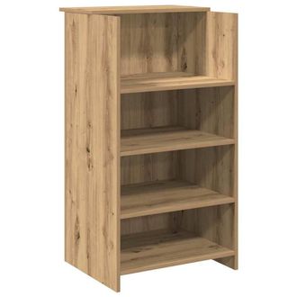 Berkfield Home Reception Desk Artisan Oak 55x50x103.5 cm Engineered Wood in Brown