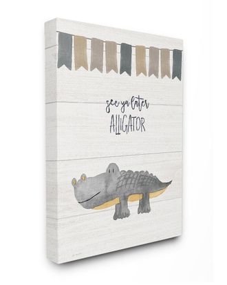 Stupell Industries See Ya Later Alligator By Jo Moulton Canvas Art