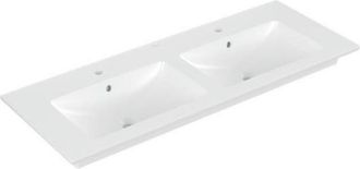 Villeroy & Boch V&b Schrank-doppelwaschtisch Venticello 1300x500mm. Mit &Uuml;berlauf Stone White C+