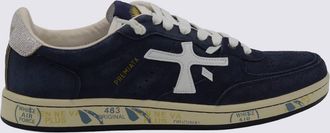 Premiata Navy Basket Clay Sneakers