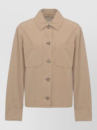 Woolrich cotton shirt jacket long sleeve style