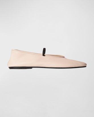 The Row Lambskin Band Ballerina Flats