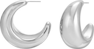 Eyecandy LA Eye Candy La Camila Half Bean Drop Earrings