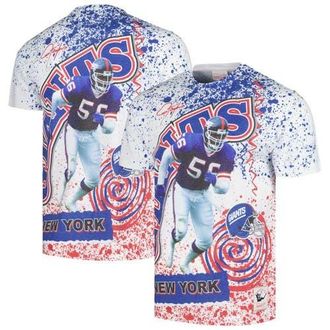 Mitchell & Ness Mens Mitchell & Ness White New York Giants Retired Player Name & Number Burst T-Shirt at Nordstrom, Size Medium