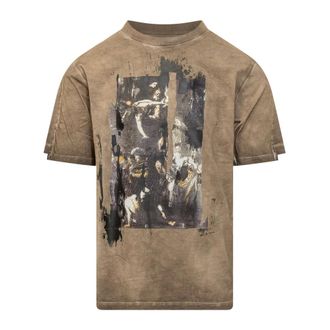 Off-white Hombre, Camisetas, Marr&oacute;n, Talla: XL