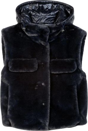 Luisa Cerano Chaleco con efecto pelo - Jackets - Mujer - Azul - XL