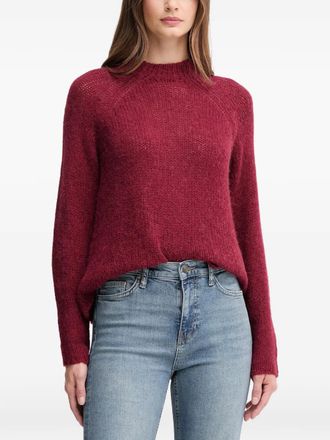 Joop Kara trui met ronde hals en medaillon - Rood