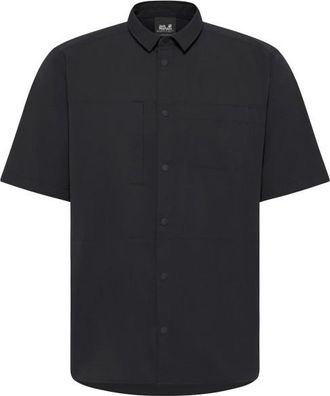 Jack Wolfskin Sierra Canyon S/S Shirt Hemd f&uuml;r Herren | schwarz