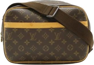 Louis Vuitton Pre-owned Cross Body Bags, female, Brown, Size: ONE SIZE Pre-owned Reporter PM Monogram Shoulder Bag