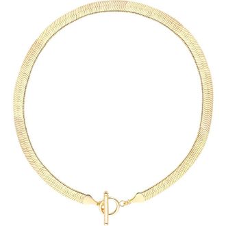 st. Moran Cora Herringbone Chain Necklace in Gold at Nordstrom
