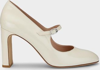 Stuart Weitzman Babette 85MM Patent Leather Mary Janes