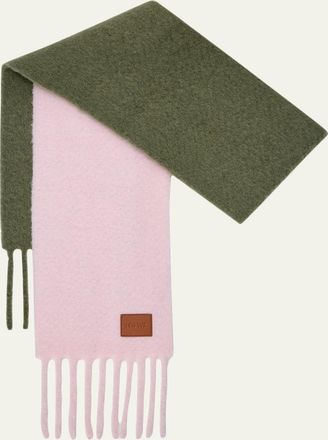 Loewe Two-Tone Alpaca and Wool Blend Scarf