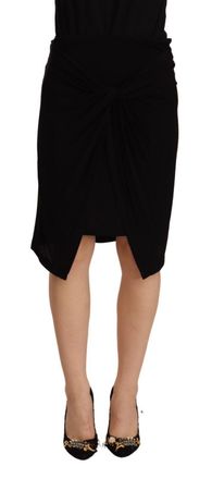 Plein Sud High Waist Pencil Knee Length Viscose Womens Skirt