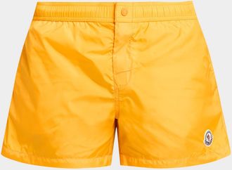 Moncler Men & apos;s Nylon Logo Swim Trunks