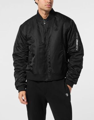 Plein Sport Bomber Jacket Icon Men in Black at Nordstrom, Size Xxx-Large Eu