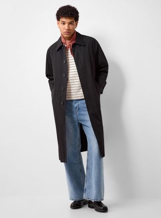 Dunst Mens Essential long trench coat