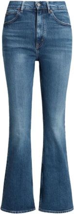 Polo Ralph Lauren Crop Flare Jeans - Dames - Flared Jeans - Blauw - W31 - Katoen - Jeans