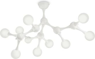 Ideal Lux Ideal Lux Nodino - 9 Light Medium Multi Arm Ceiling Flush Light White, G9