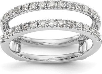 Diamond2Deal 14k Gold Lab Grown Diamond Wedding Band Ring 1/2Ct Clarity- VS Color- D-E