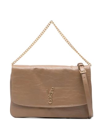 V&deg; 73 Loouise logo chain tote bag - Brown