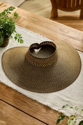 Terrain Wide Brim Woven Sun Visor