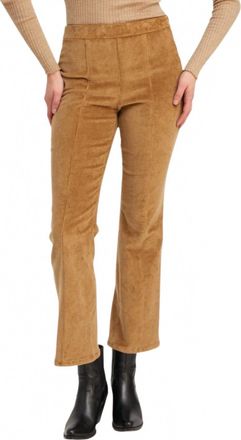 SPRWMN Ankle Flare Pants With Princess Seams In Sepia