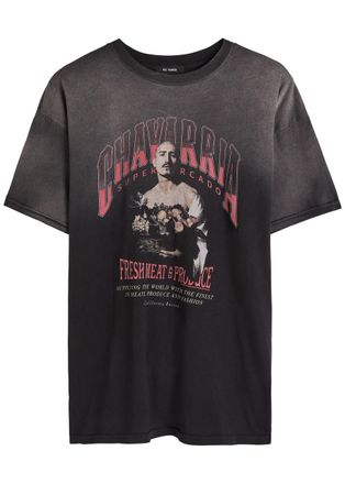 Willy Chavarria San Cachi Produce Printed Cotton T-shirt - Black - M