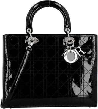 Dior Pre-owned Large Lady Handbag - - Pre-owned - Donna - Nero - ONE SIZE