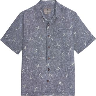 Royal Robbins Mens Camino Pucker Shirt Blue XXL
