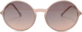 Chanel 2000s CC Mark zonnebril met rond montuur - Beige