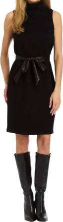 Drew Cosette Double Cashmere Dress In Black