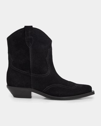 Schutz Nash 30MM Suede Ankle Boots