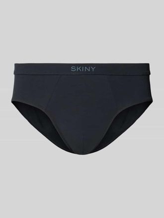 Skiny Skiny Slip mit Label-Print in Black, Gr&ouml;&szlig;e S