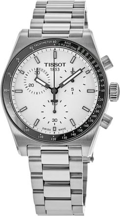 Tissot PR516 Chronograph 40mm White Dial Stainless Steel Mens Watch T149.417.11.011.00